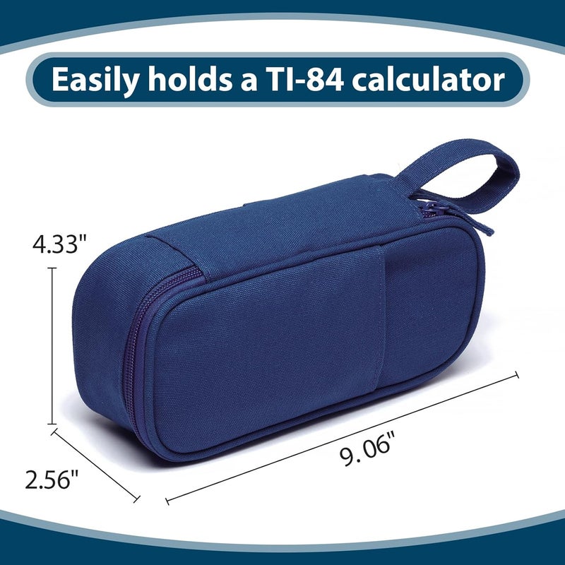 SPACEMATE Pencil Case Pouch Box Bag School Supplies Girls Boys Kids, Cute Preppy Stuff Large Big Capacity Aesthetic Pen Organizer, Back to College Stationary, Midnight Blue, Heavy Duty Canvas, 1800ml - Image 5